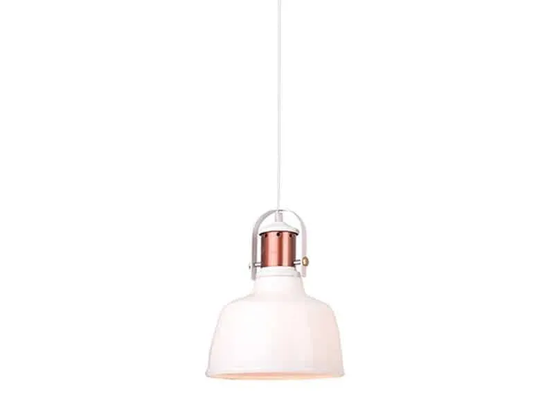 Azzardo Lampa wisząca szklana biało-miedziana 22cm AZ2143 z serii DARLING GLASS Nowy