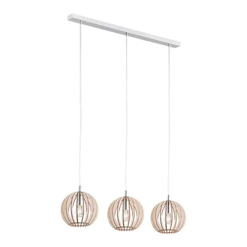 Oferta czasowa Lampa nad stół drewniana wisząca PORTORYKO brązowy 3xE14 1336 - Argon