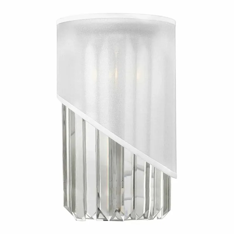Kup teraz Kinkiet kryształowy biały z tkaniną HK/GIGI1 z serii GIGI - Elstead Lighting