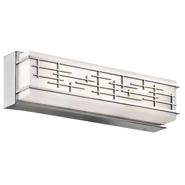 Kinkiet LED chromowany szklany 46cm KL/ZOLON/M BATH z serii ZOLON - Elstead Lighting Najlepsza cena