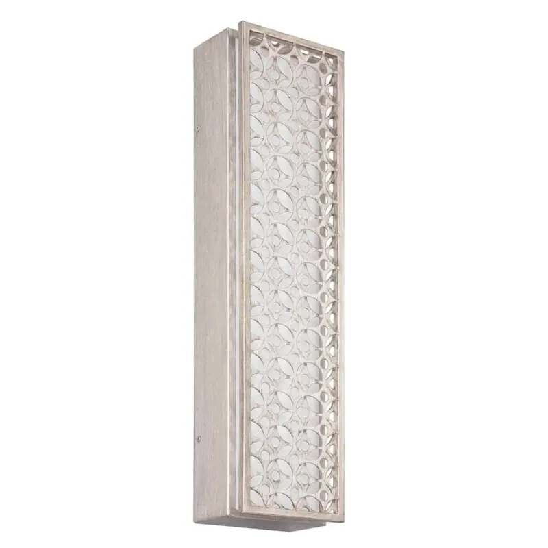 Kinkiet metalowy ażurowy srebrny LED FE/KENNEY/LED z serii KENNEY - Elstead Lighting Zamów dziś