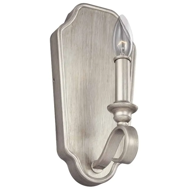 Kinkiet metalowy srebrny 1-punktowy FE/DEWITT1 z serii DEWITT - Elstead Lighting Cena promocyjna