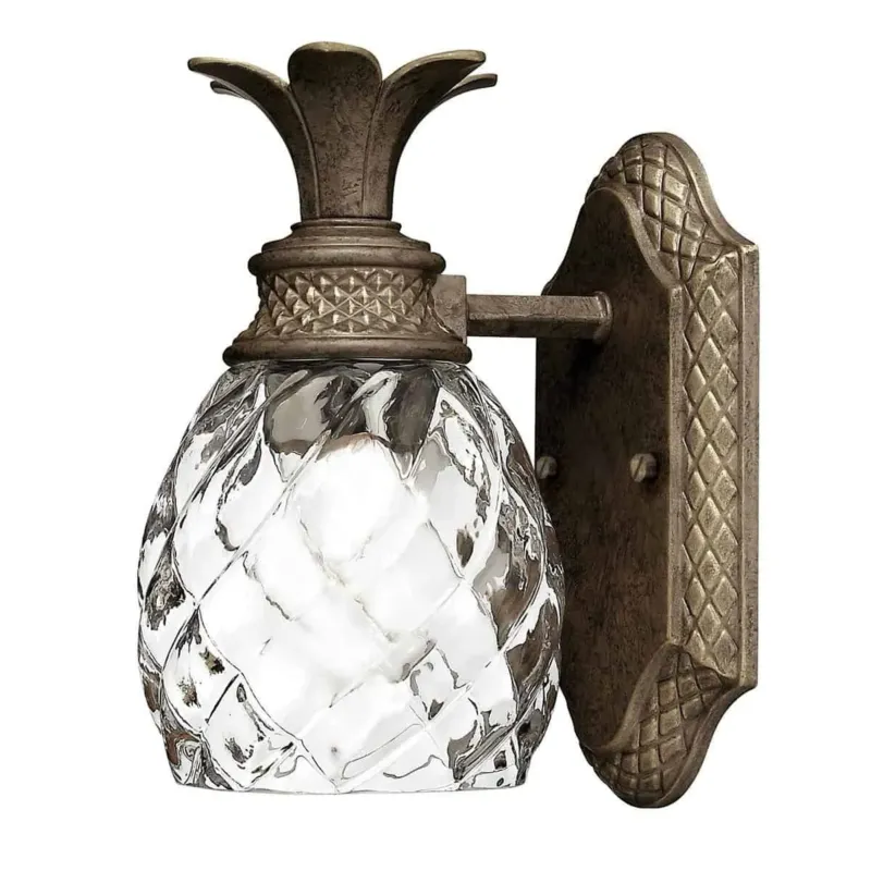 Nowość Kinkiet mosiężny szklany w kształcie ananasa HK/PLANT/BATH PZ z serii PLANT - Elstead Lighting