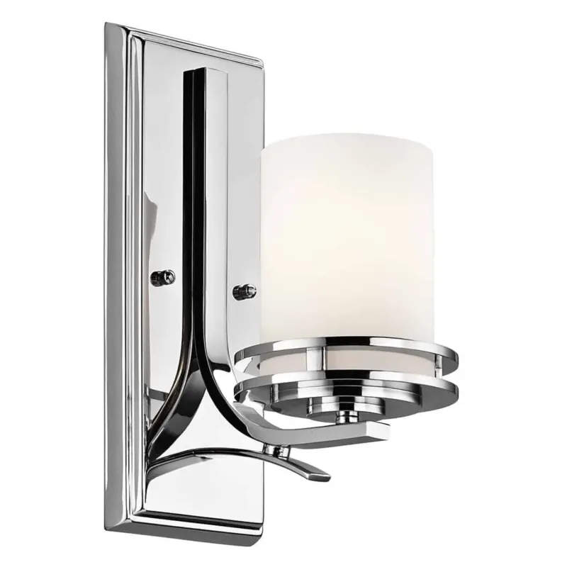 Kinkiet łazienkowy chromowany szklany IP44 KL/HENDRIK1 BATH z serii HENDRIK - Elstead Lighting Popularny