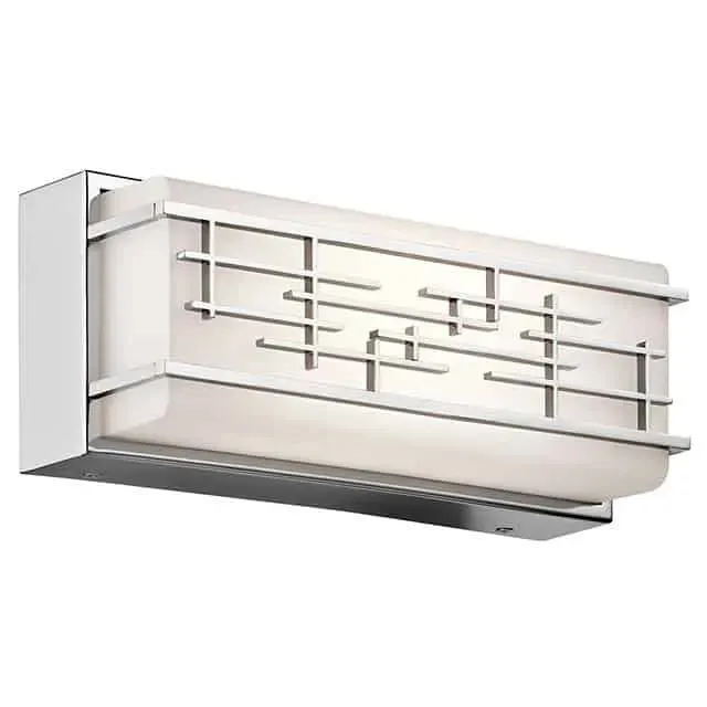 Kinkiet łazienkowy LED chromowany szklany 31cm KL/ZOLON/S BATH z serii ZOLON - Elstead Lighting Oferta czasowa