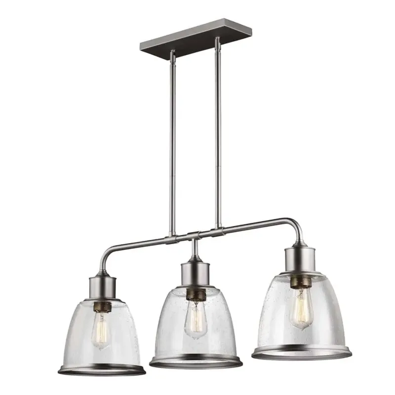 Ostatnie sztuki Lampa wisząca metalowa srebrna 3-punktowa FE/HOBSON/3P SN z serii HOBSON - Elstead Lighting