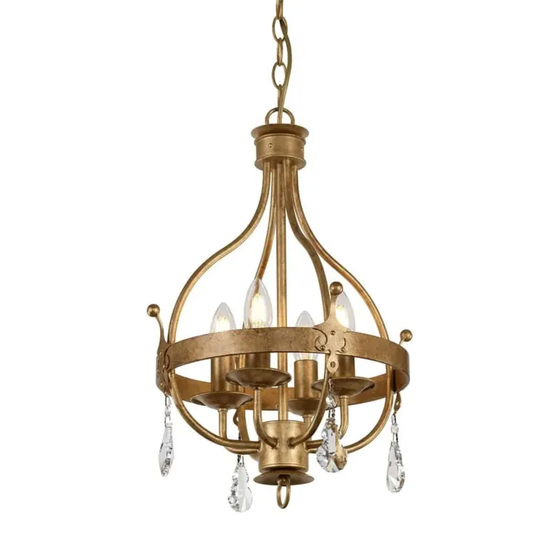 Kup teraz Lampa wisząca złota metalowa 4-punktowa WINDSOR4 z serii WINDSOR - Elstead Lighting