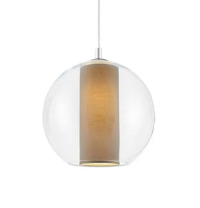 Lampa wisząca nowoczesna szklana MERIDA S 10392107 beż - Kaspa Obniżka ceny