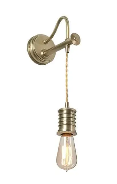 Tylko do końca tygodnia Kinkiet loft metalowy mosiężny z regulowanym przewodem DOUILLE1 AB z serii DOUILLE - Elstead Lighting