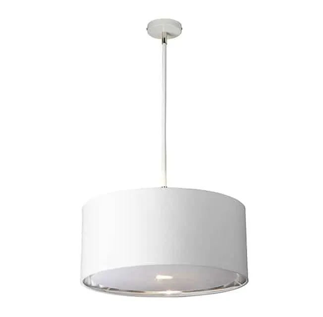 Lampa wisząca biała z tkaniny 45cm BALANCE/P WPN z serii BALANCE - Elstead Lighting Taniej
