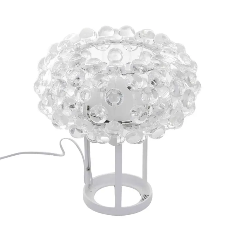 Lampa stołowa biała z tworzywa sztucznego 37cm MTE2021/1 z serii LORNA - Lampy Italux Dostępne od ręki