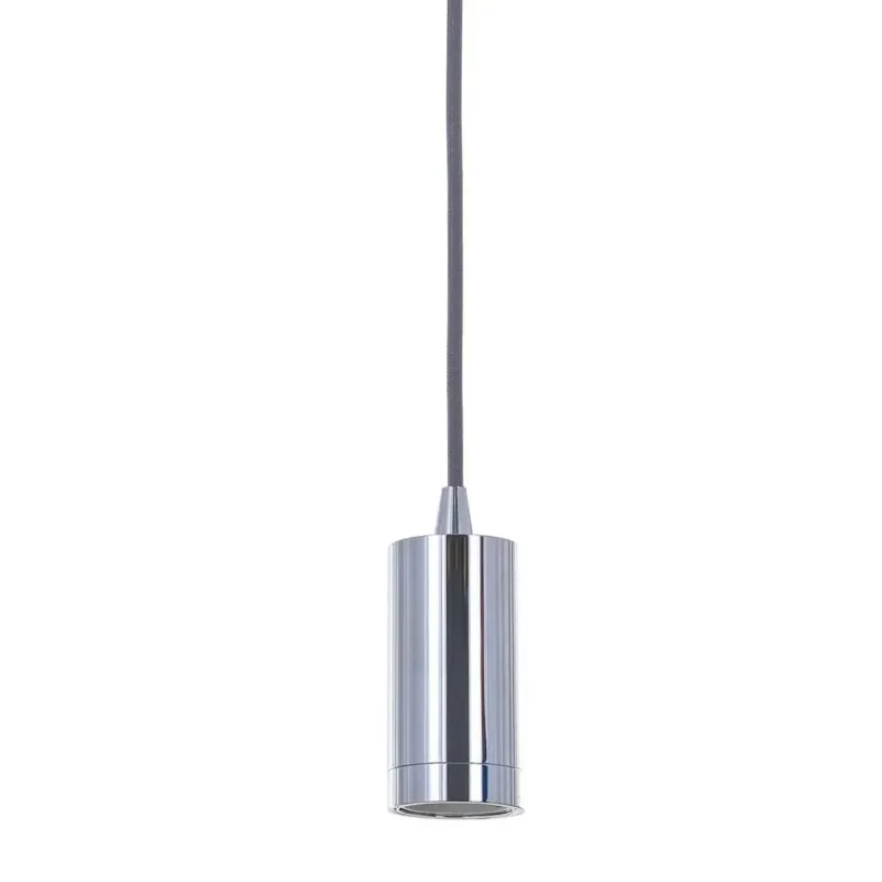 Lampa wisząca metalowa chromowana pojedyncza DS-M-038 CHROME z serii MODERNA - Lampy Italux Ograniczona ilość