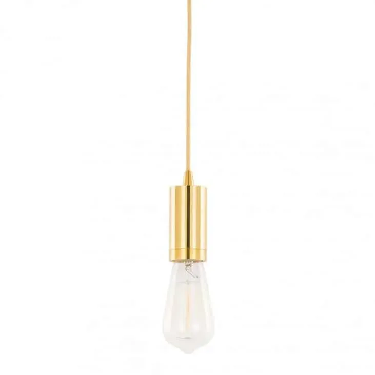 Sprawdź teraz Lampa wisząca metalowa złota 1-punktowa DS-M-038 GOLD z serii MODERNA - Lampy Italux
