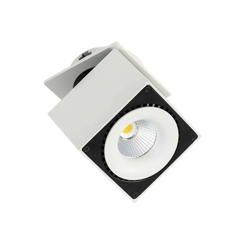 Oprawa do wbudowania LED kwadratowa biało-czarna SL7562/28W z serii SEVILLA - Lampy Italux Szybka wysyłka