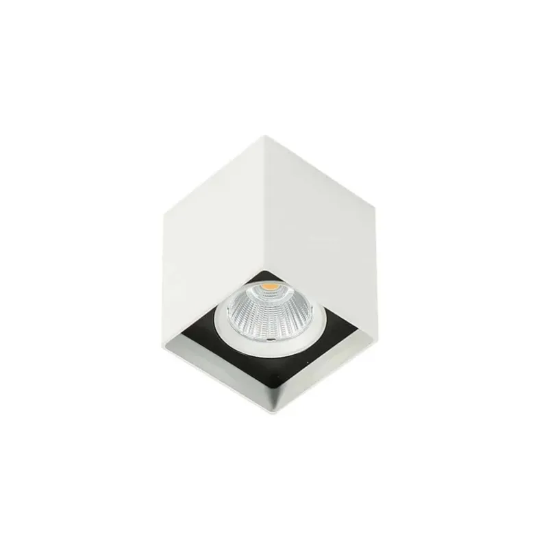 Cena promocyjna Oprawa sufitowa LED kwadratowa biało-czarna SLC78002/12W z serii ALDEN - Lampy Italux
