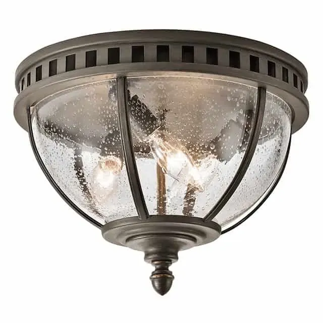 Premium Plafon sufitowy brązowy szklany 3-punktowy KL/HALLERON/F z serii HALLERON - Elstead Lighting