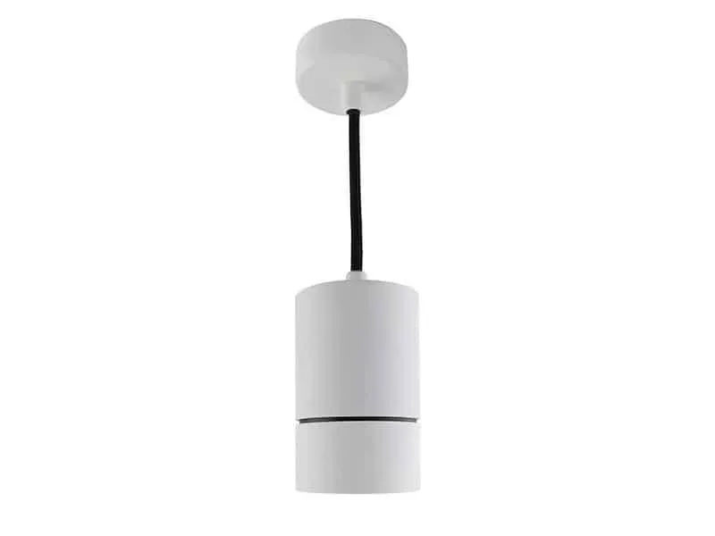 Hit sprzedaży Azzardo Lampa wisząca metalowa biała 8cm AZ1623 z serii RAFFAEL