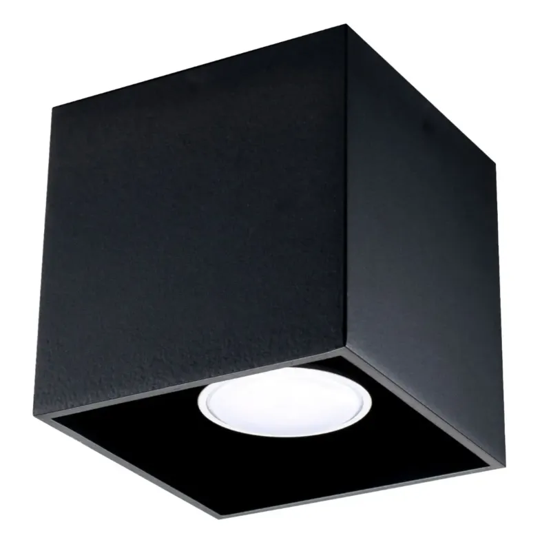 Promocja Plafon QUAD 1 czarny SL.0022 - Sollux