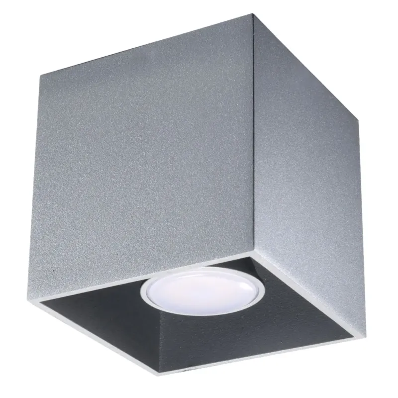 Plafon QUAD 1 szary SL.0024 - Sollux Wyprzedaż