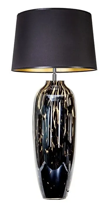 Zamów teraz Lampa stołowa Duża czarna w centki Granada L208162240 - 4Concepts