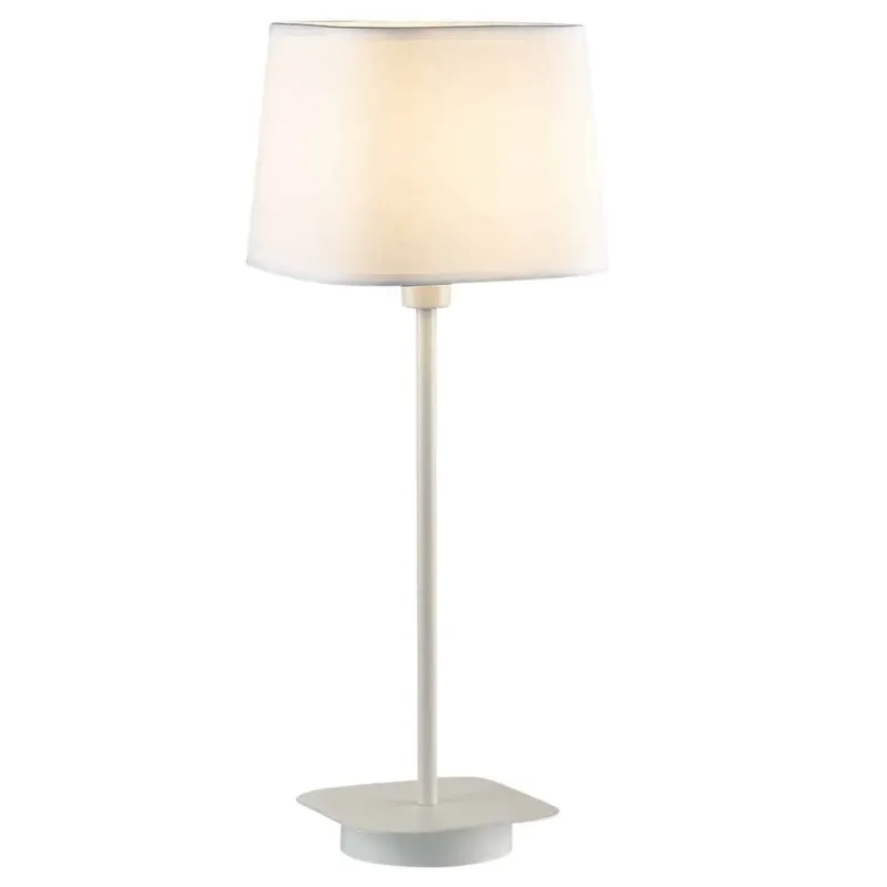 Obniżka ceny Lampa stołowa biała z tkaniny 47cm MA04581T-001-01 z serii MITO - Lampy Italux