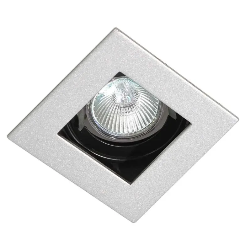 Super okazja Oprawa do wbudowania kwadratowa srebrna metalowa DL-101D/SY z serii RELIO - Lampy Italux