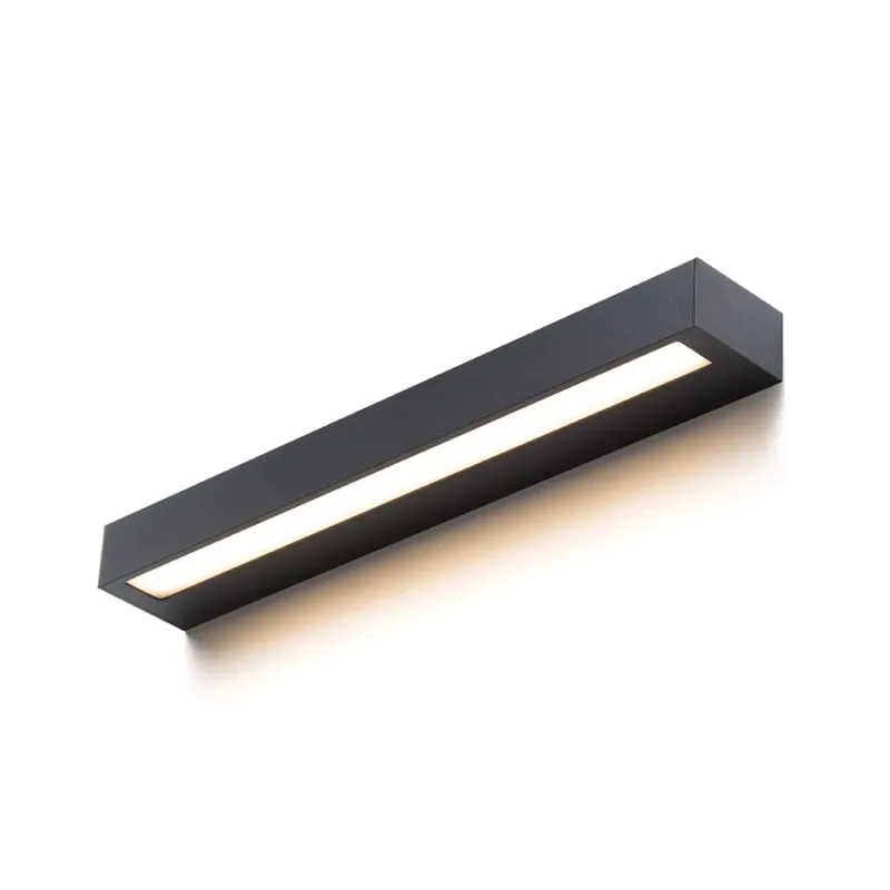 Okazja Kinkiet LED czarny podłużny IP65 50cm R14199 - Rendl