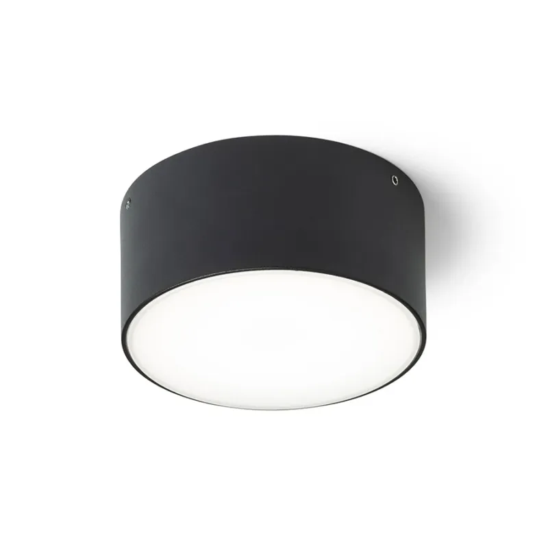 Zamów dziś Plafon LED zewnętrzny czarny okrągły 12cm IP65 R14124 - Rendl