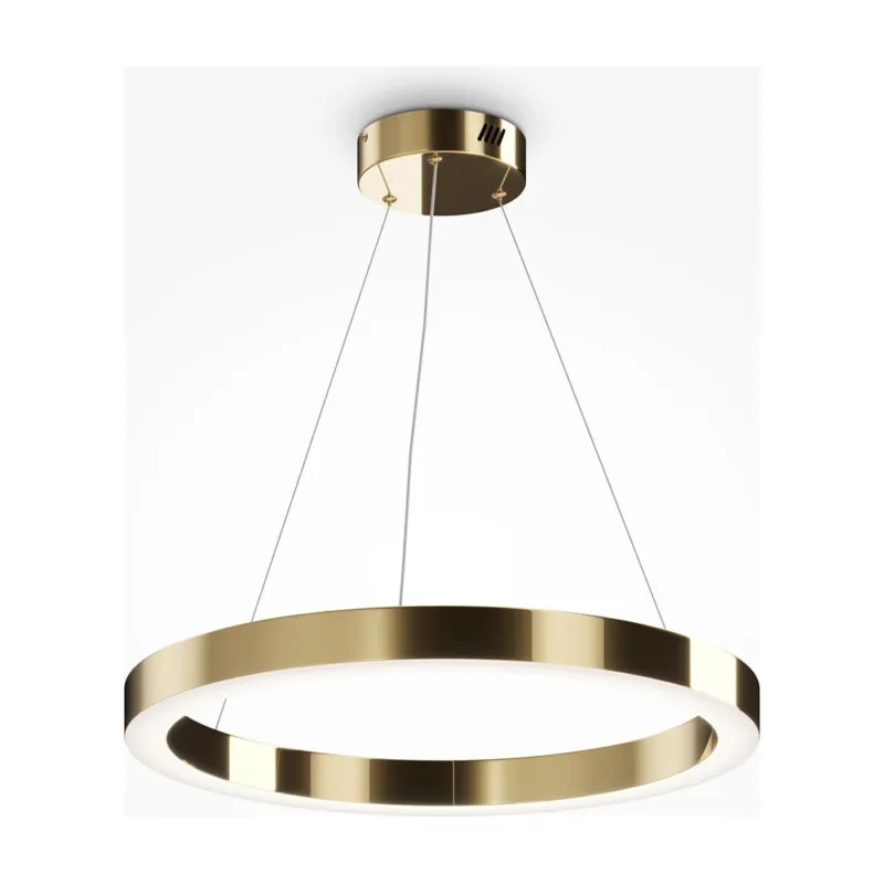 Premium Lampa wisząca okrąg Saturno LED 60cm mosiężna Maytoni