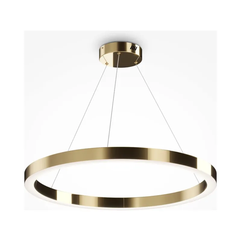 Lampa wisząca okrąg Saturno LED 80cm mosiężna Maytoni Tylko do końca tygodnia