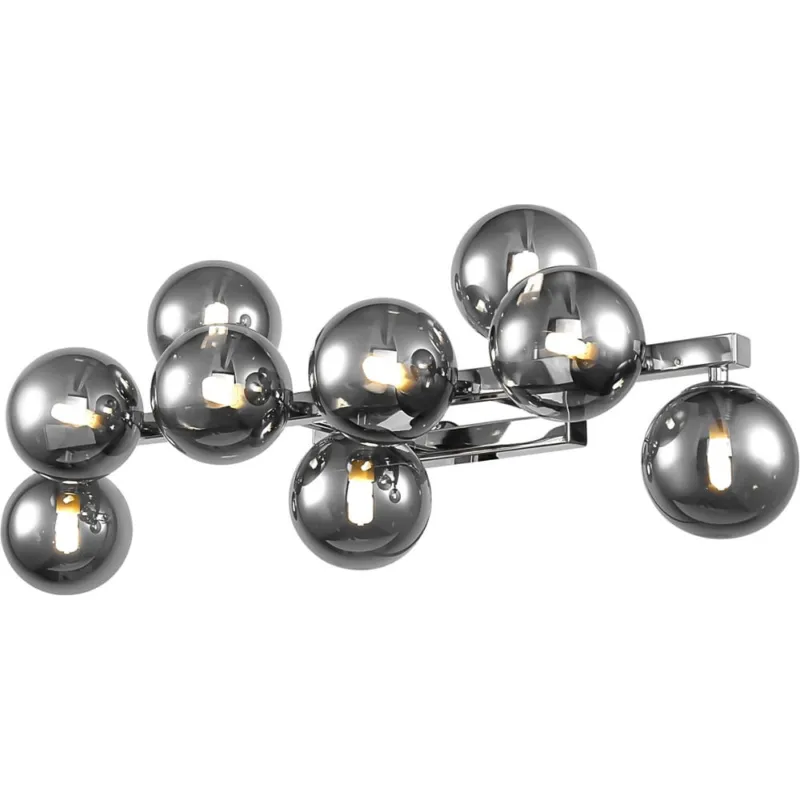 Kinkiet 9 szklanych kul Dallas szło dymione / chrom Maytoni Oferta limitowana