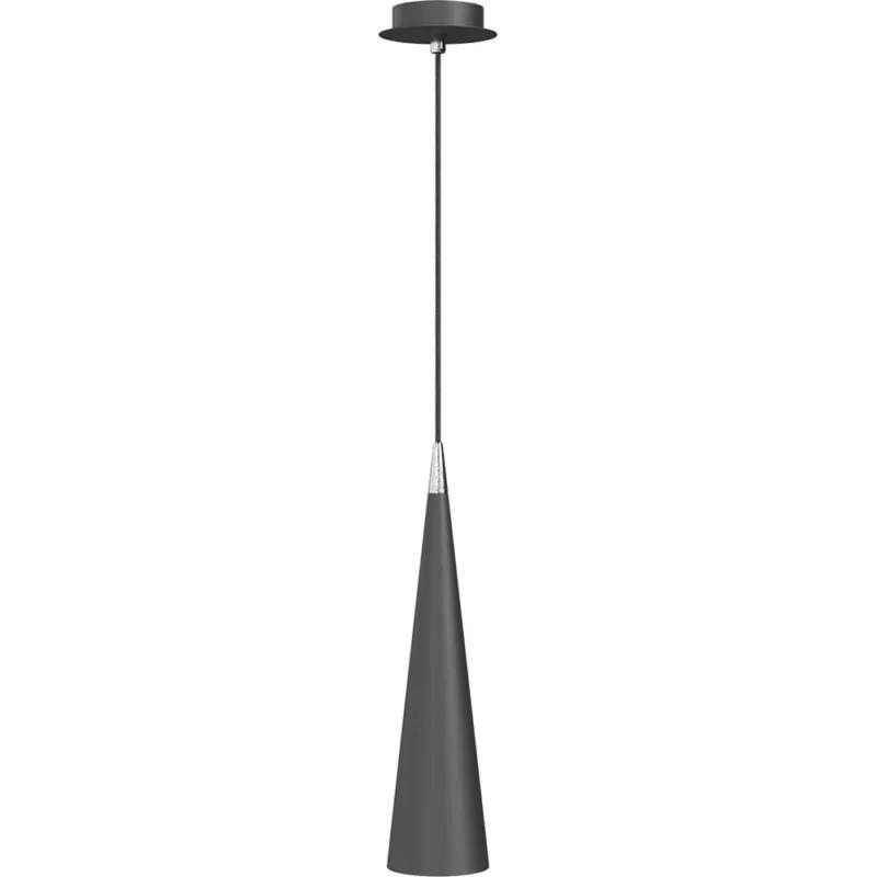 Premium Lampa wisząca stożek Nevill 8cm czarna Maytoni