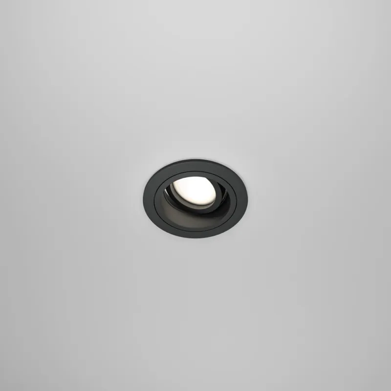 Lampa podtynkowa spot okrągła Atom II 9,2cm czarna Maytoni Do wyczerpania zapasów