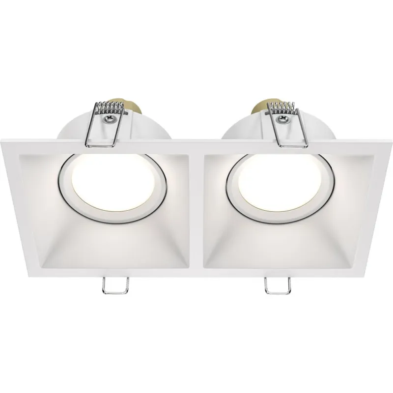 Lampa podtynkowa spot kwadratowa Dot II GU10 17,3x9cm biała Maytoni Popularny