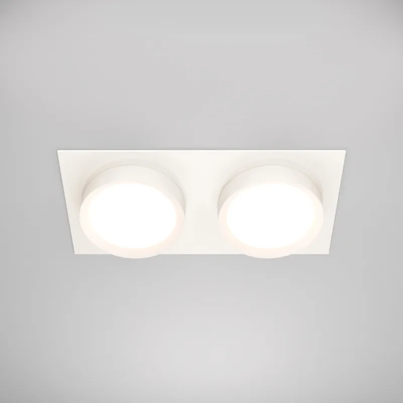 Lampa podtynkowa spot 2 punktowa Hoop 22x11cm biała Maytoni Oferta limitowana
