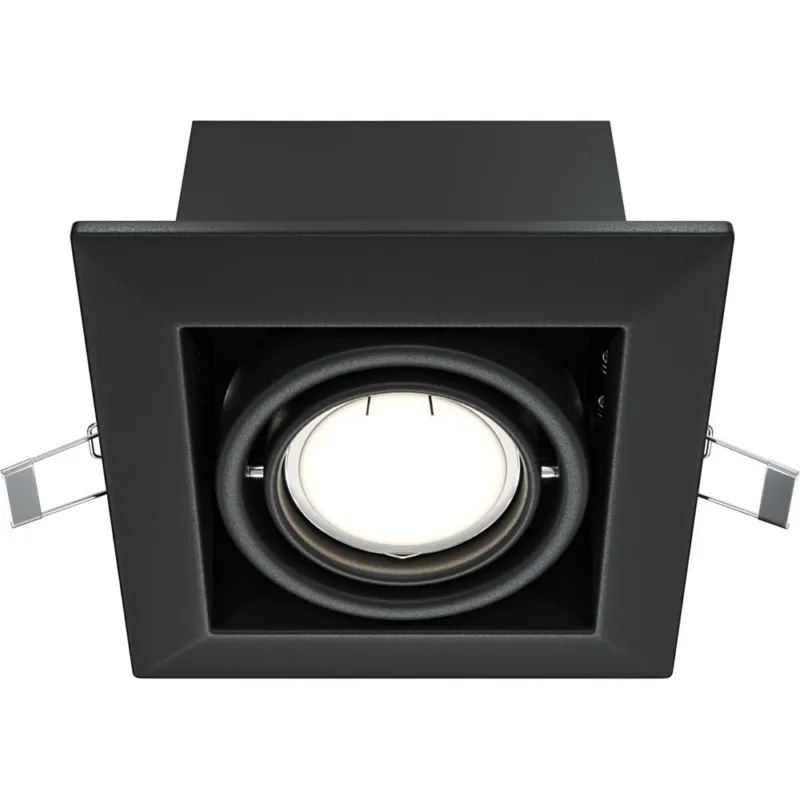 Lampa spot podtynkowa Metal Modern 12,6x12,6cm czarna Maytoni Oferta