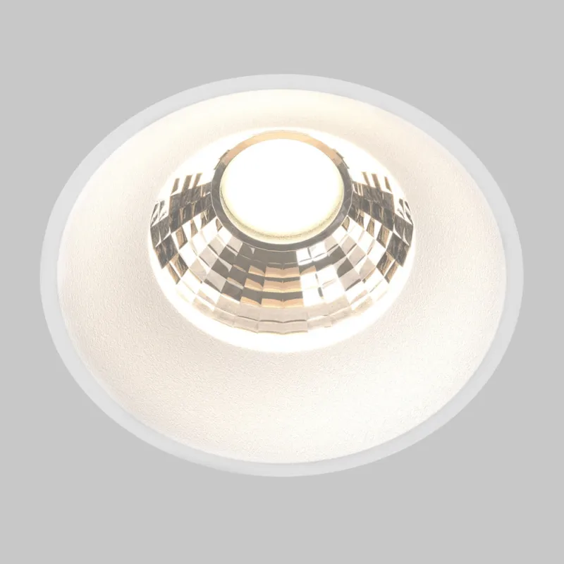 Łatwy zwrot Lampa wpuszczana Round LED 3000K 12W 60° 7,4cm biała Maytoni