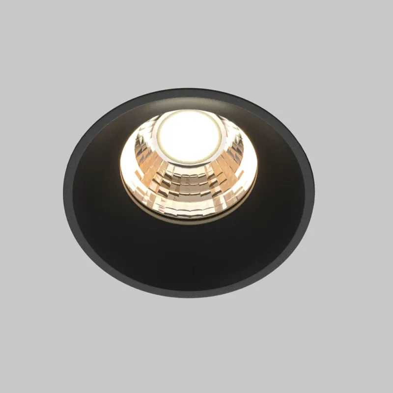 Lampa wpuszczana Round LED 3000K 7W 60° 5,4cm czarna Maytoni Zniżka