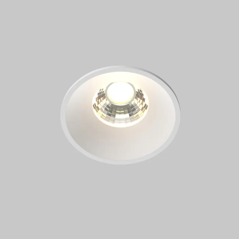 Łatwy zwrot Lampa wpuszczana Round LED 3000K 7W 60° 6cm biała Maytoni