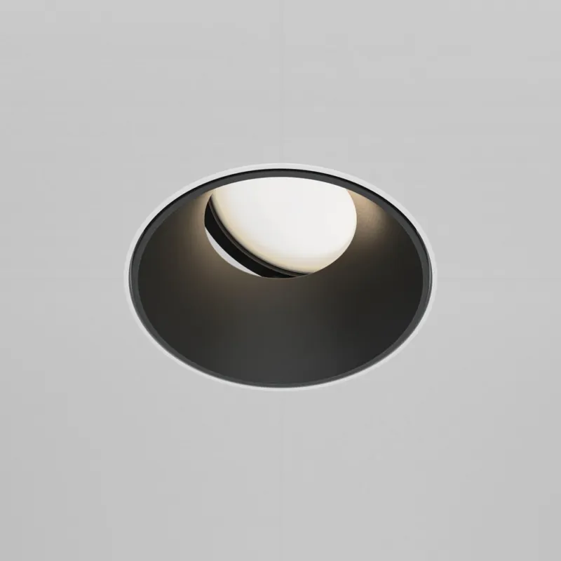 Lampa podtynkowa spot regulowana Share 10,2cm czarna Maytoni Premium