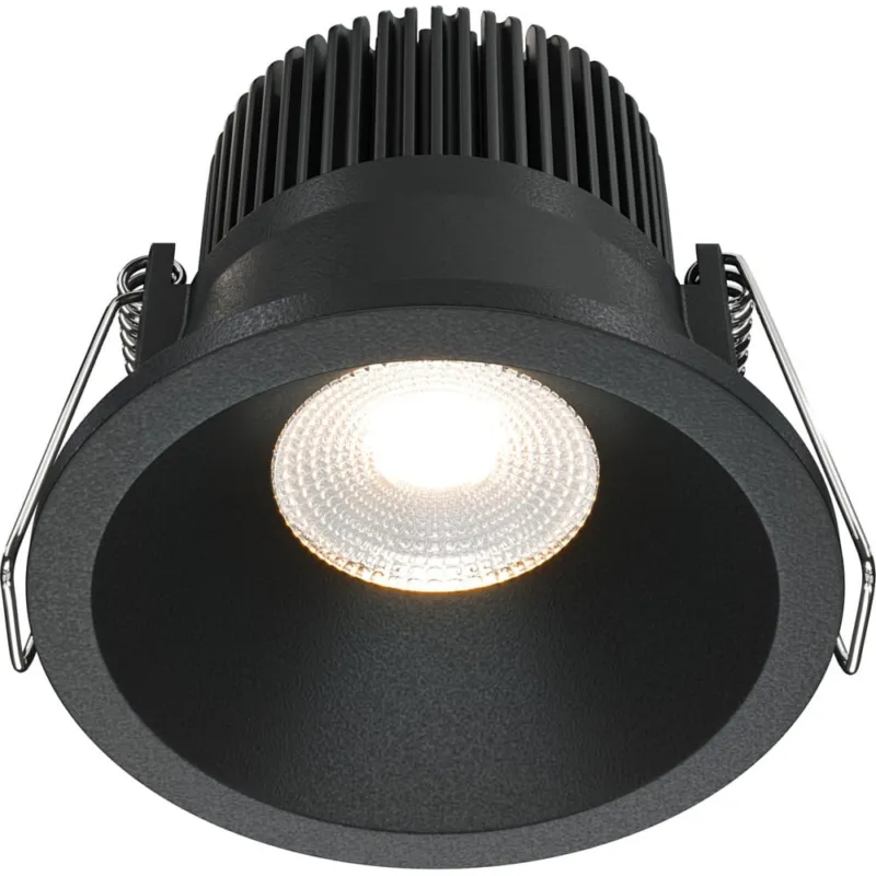 Cena promocyjna Lampa spot podtynkowa do łazienki Zoom LED 3000K 6cm czarna Maytoni