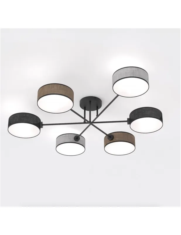 Wyprzedaż Lampa sufitowa 6 punktowa Maga 105cm multikolor Emibig