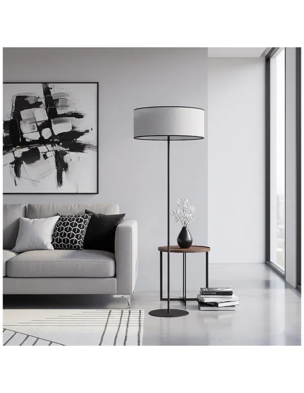 Popularny Lampa podłogowa z szarym kloszem Eco 143cm Emibig