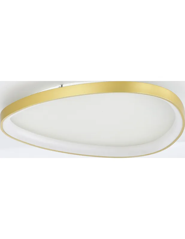 Super okazja Plafon nieregularny Liria LED 61,5cm złoty ZumaLine
