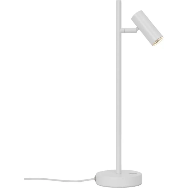 Wysoka jakość Lampa biurkowa ze ściemniaczem Omari LED biała Nordlux