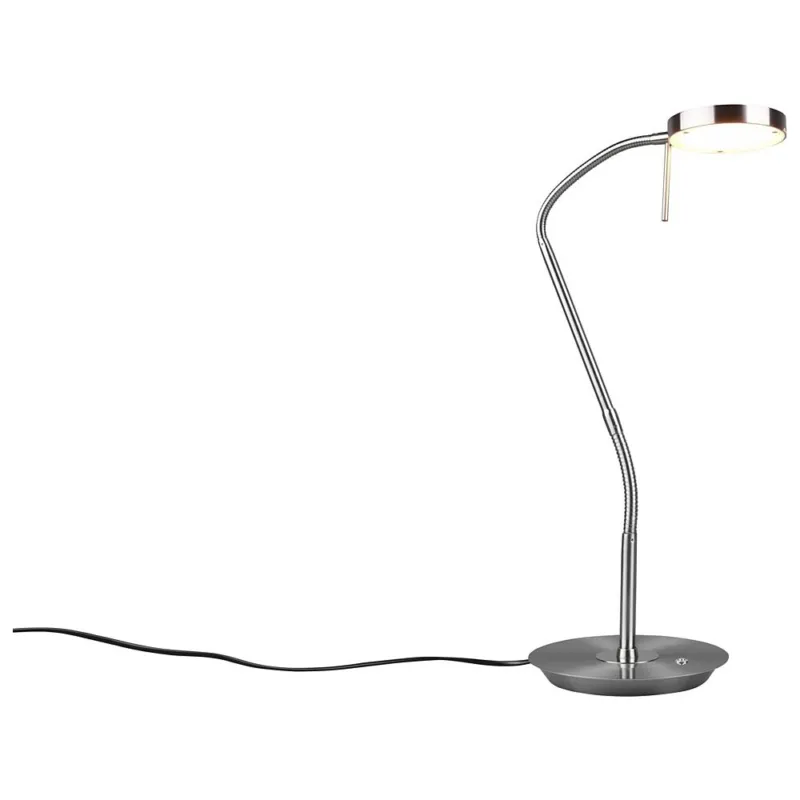 Ekspresowa dostawa Lampa na biurko ze ściemniaczem Monza nikiel Trio