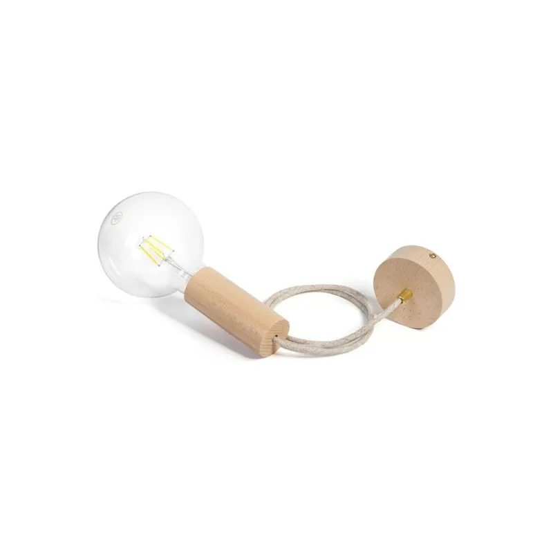 Wybór klientów Lampa drewniana wisząca żarówka na kablu Loft Eoft Eco Line B