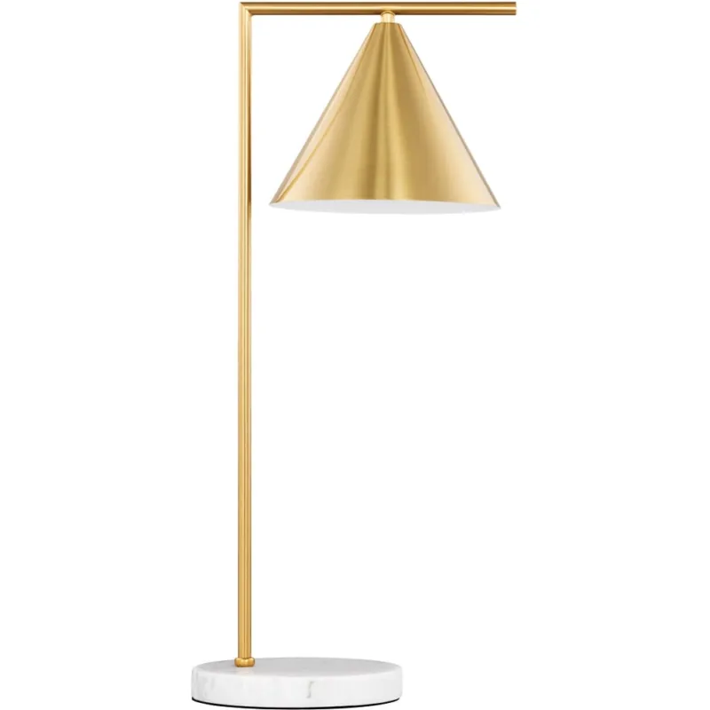 Hit cenowy Lampa stołowa stożek Antipe mosiądz / biały marmur