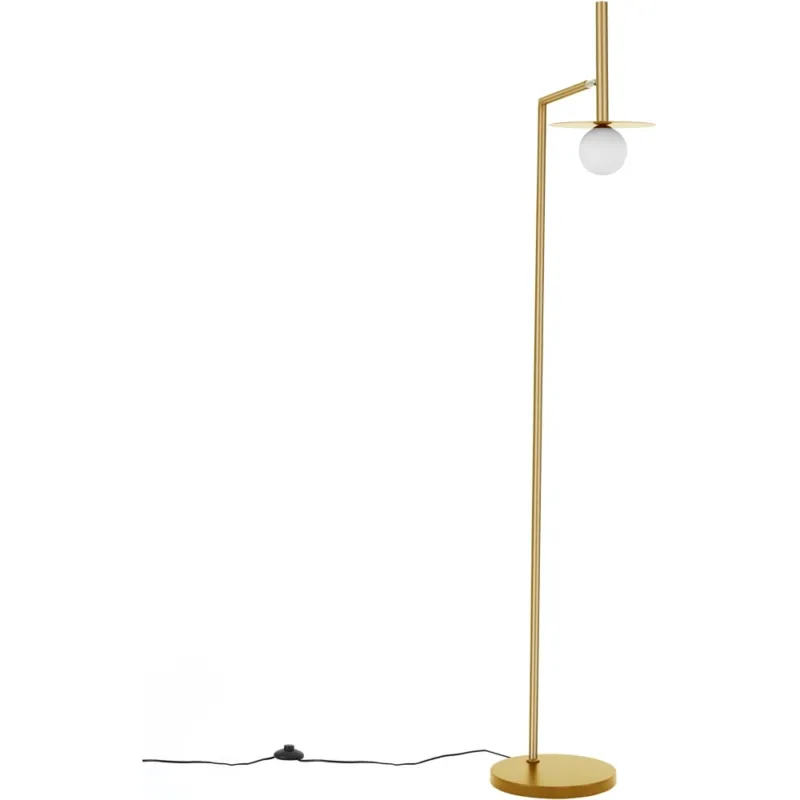Lampa podłogowa szklana kula glamour Morgan opal / złoty Niska cena