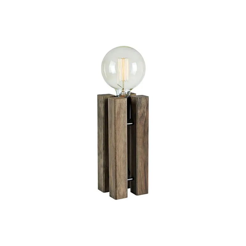 Lampa drewniana na komodę Lodge 28cm barwiony szary Markslojd Bestseller